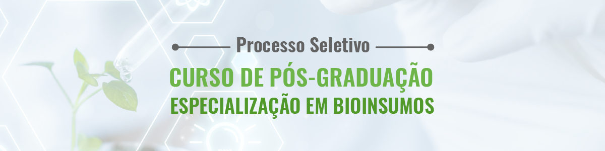 Especialização em Bioinsumos