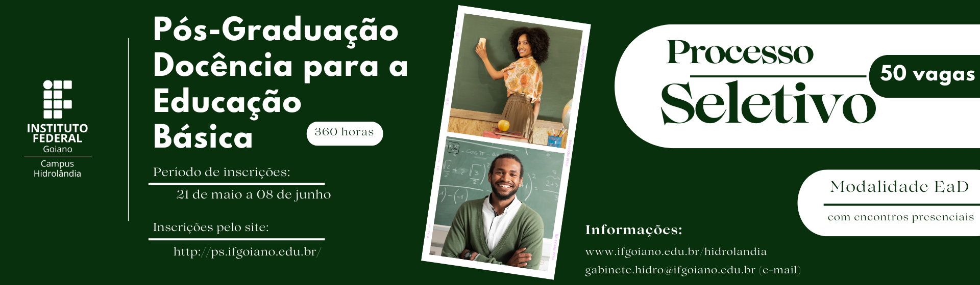 Processo Seletivo Pós-Graduação Docência para a Educação Básica