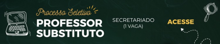 Aberta seleção para professor substituto