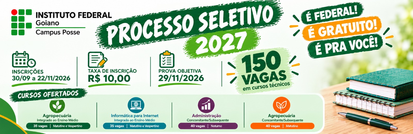 Processo Seletivo 2027 - Cursos Técnicos