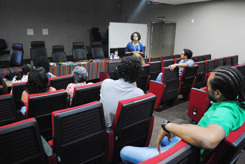 Gestora da Coordenadoria de Ações Afirmativas (Caaf/UFG), Luciene Dias, mostrou no evento experiência da universidade